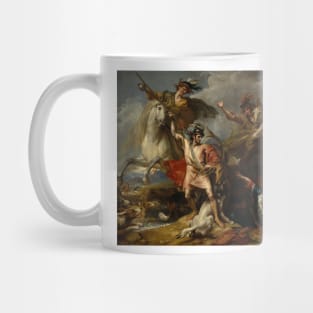 Alexander III of Scotland Rescued from the Fury of a Stag by the Intrepidity of Colin Fitzgerald (The Death of the Stag) by Benjamin West Mug